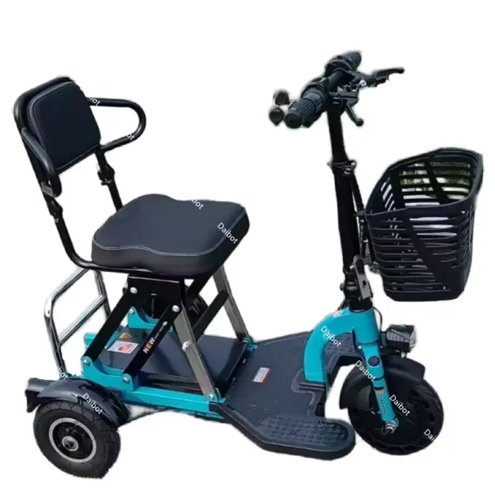 Mini Tricycle Électrique Pliant pour Femme, 300W, 48V, 3 Roues, à la Mode, Scooter de Voyage pour Ad
