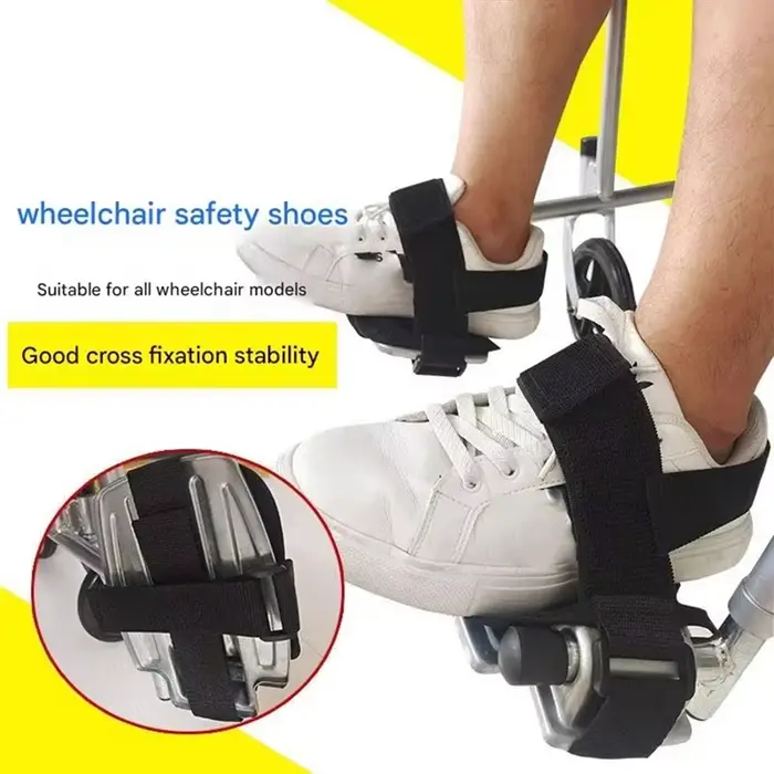 BSEVB-ceinture de retenue des pieds pour fauteuil roulant, ceinture de sécurité fixe, chaussures de 