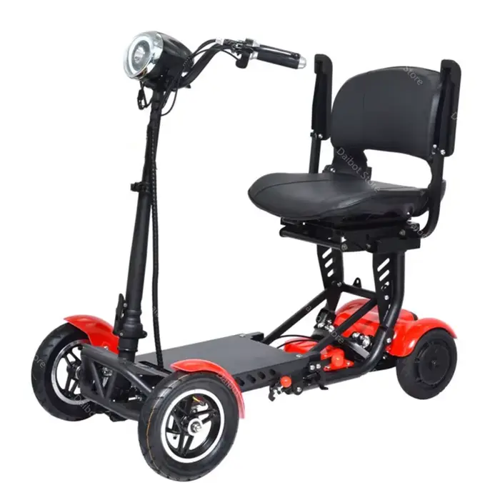 Scooter de mobilité pliable 4 roues pour personnes âgées