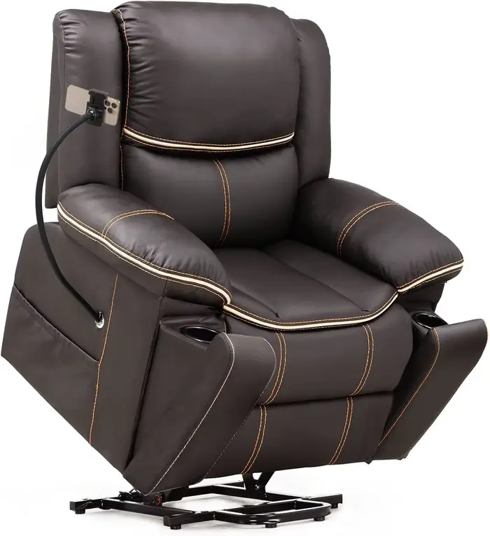 Fauteuil inclinable Power Lift avec support pour téléphone, canapé de massage, sièges de cinéma mais