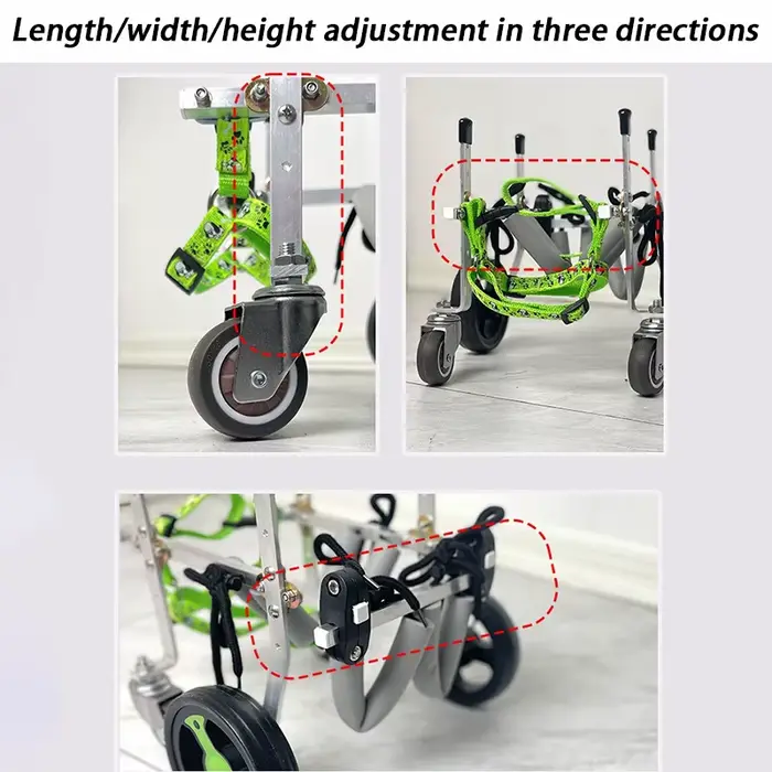 Fauteuil roulant pour chien à 4 roues