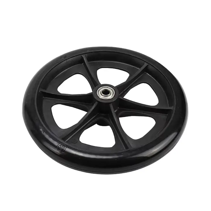 Remplacement universel de roue avant pour fauteuil roulant, pneu solide et Flexible de 6/8 pouces, r