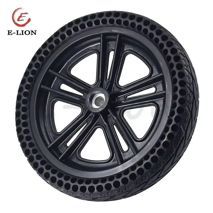 Ensemble de roues arrière pour fauteuil roulant électrique de 12 pouces, pneu solide alvéolé 12.5x2.