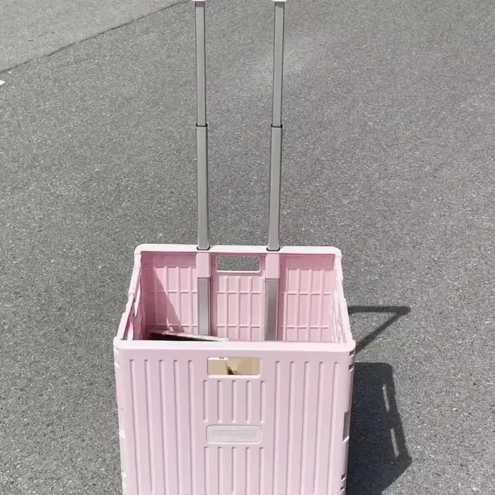 Chariot de courses pliable pratique pour supermarché