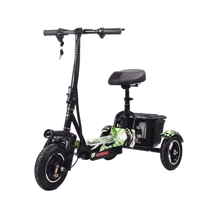 Nouveau scooter électrique pliable à 3 roues pour adultes 2026, 500W36v, tricycle électrique léger p