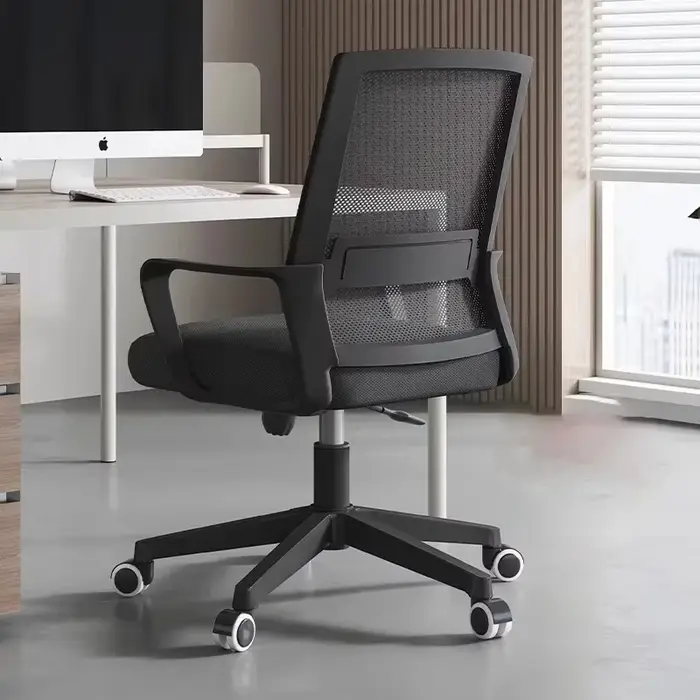 ​ ​ Chaise inclinable réglable en hauteur – Chaise de bureau à bascule ergonomique avec roulettes, f