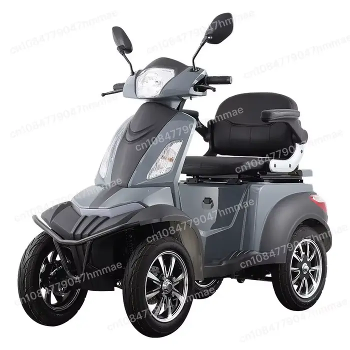 Déambulateur électrique à 4 roues de 500 W - Scooter pliable rapide pour personnes âgées et handicap
