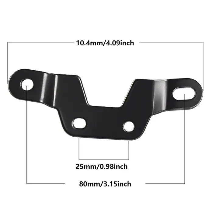 Support de plaque d'immatriculation arrière pour scooter électrique et vélo électrique, cadre long a