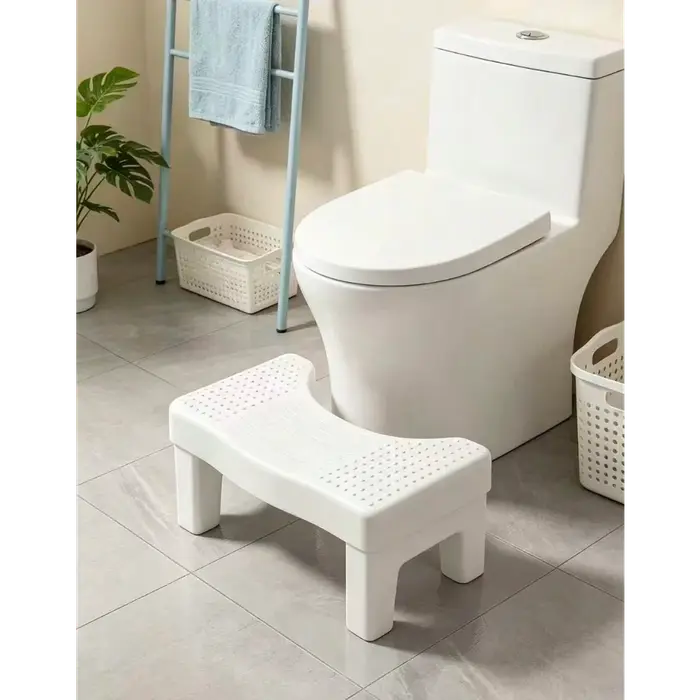 Repose-pieds de salle de bain à double usage et tabouret de toilette antidérapant