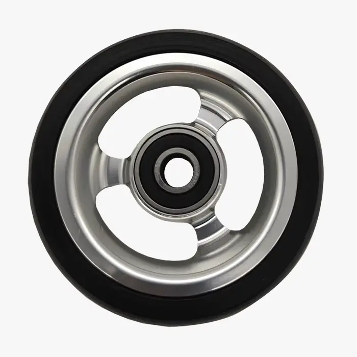 Accessoires de roulettes de roue avant de fauteuil roulant de 3 pouces, pneu en alliage d'aluminium 