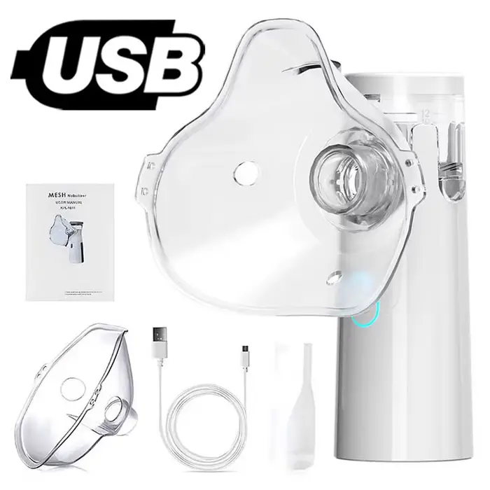 Nébuliseur médical silencieux en maille, inhalateur pour l'asthme, atomiseur, mini humidificateur po