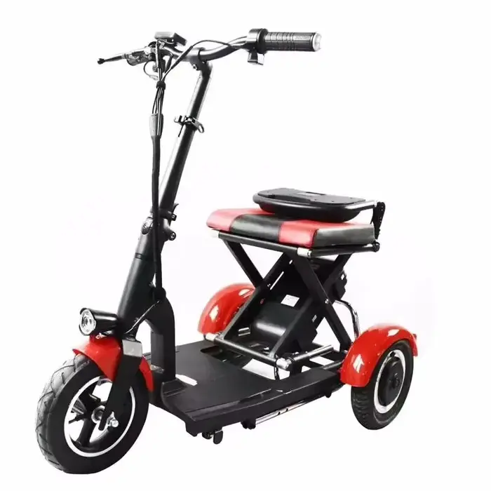 Scooter de mobilité adulte Tricycle électrique pliant à 3 roues 10 pouces 36V 300W vitesse 15 km/h S