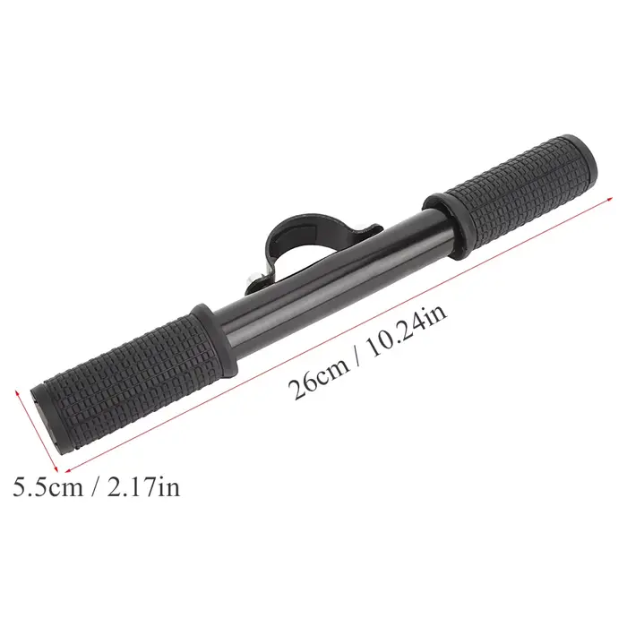 Main courante de Scooter électrique de 26cm de long, poignées en caoutchouc réglables en acier inoxy