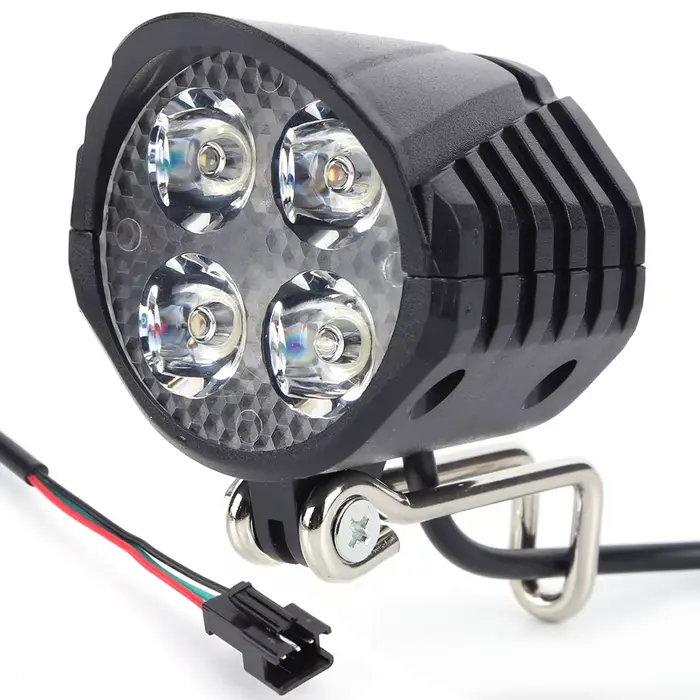 Feu avant LED pour Scooter électrique 48V, phare haute luminosité avec klaxon, économie d'énergie, I