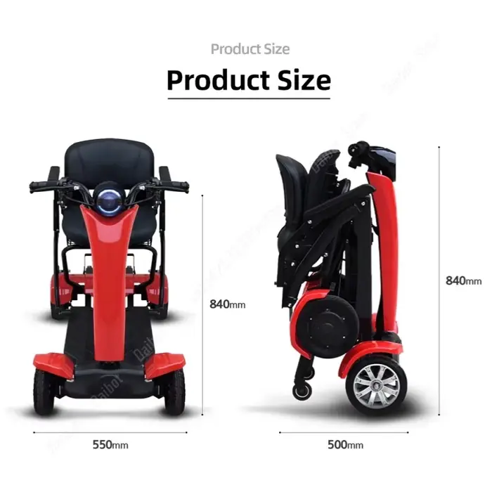 Scooter de mobilité électrique à 4 roues