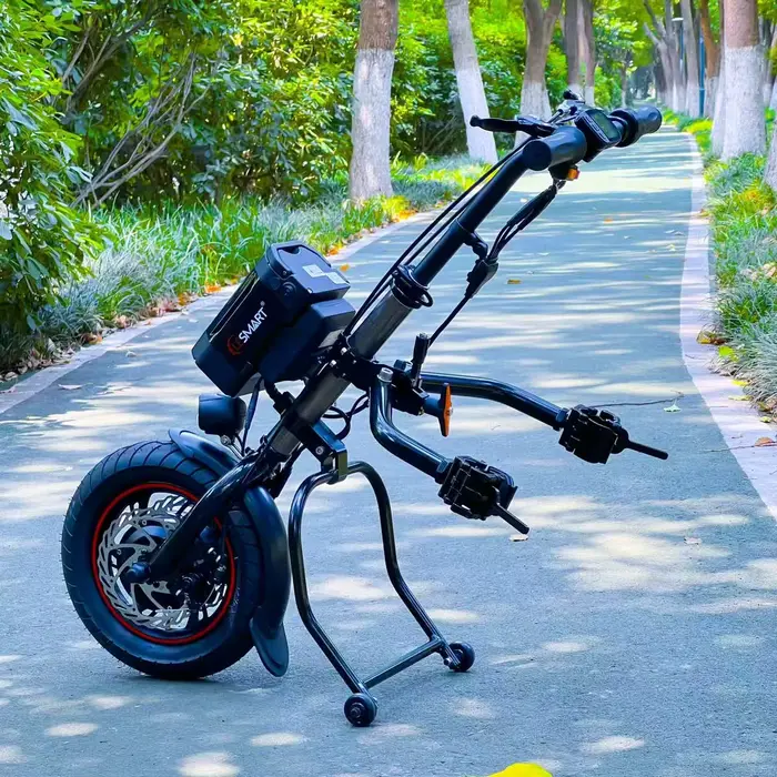 Fauteuil roulant électrique A6 A3 36V 350W avec cycle manuel pour personnes handicapées