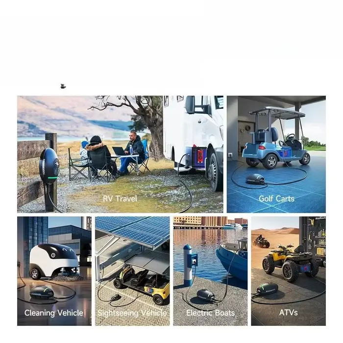 Chargeur de batterie universel pour fauteuil roulant électrique à tension réglable 1500W