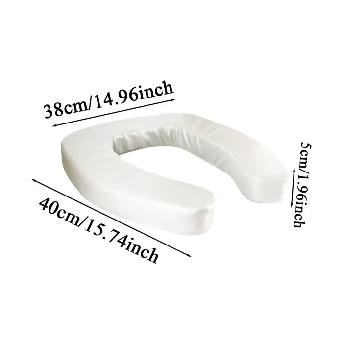 Rehausseur de siège de toilette ergonomique portable antidérapant rembourré pour personnes âgées, ha