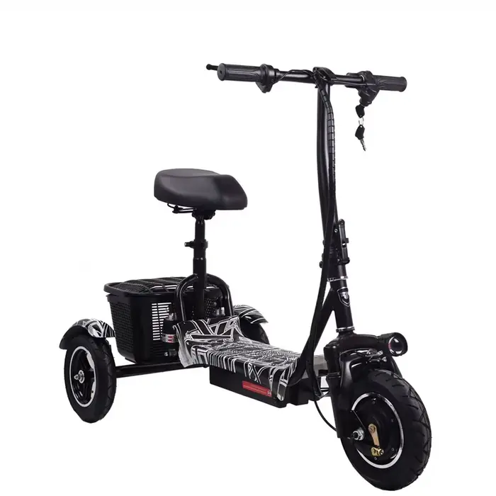 Trottinette électrique légère à trois roues pour adultes
