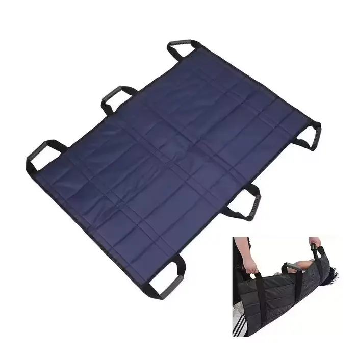 Drap de transfert réutilisable pour lit médicalisé avec coussin de transfert renforcé