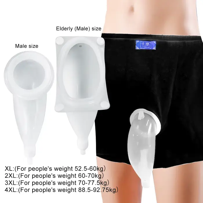 Collecteur d'urine en Silicone réutilisable pour hommes âgés
