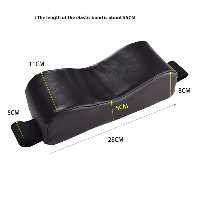 Support de tête réutilisable pour fauteuil roulant, Support de cou confortable, fixation d'appui-têt
