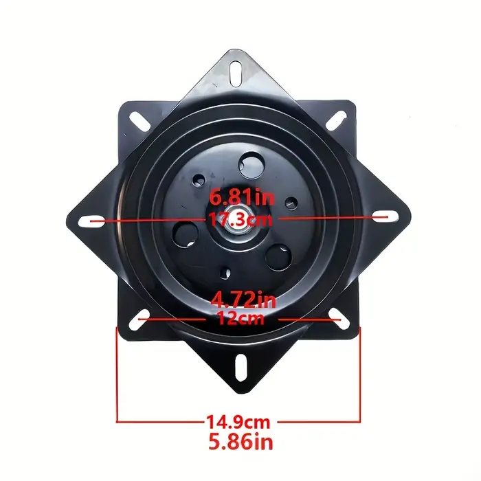 Base pivotante pour chaise robuste 6"/4"