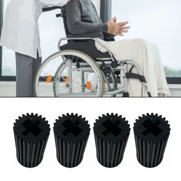 10 pièces [Accessoires pour fauteuil roulant] Housse en cuir pour frein