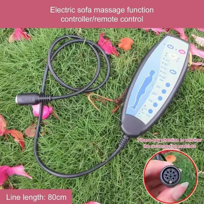 Télécommande de fauteuil inclinable avec connecteurs femelles à 8 broches, réglage de l'intensité de