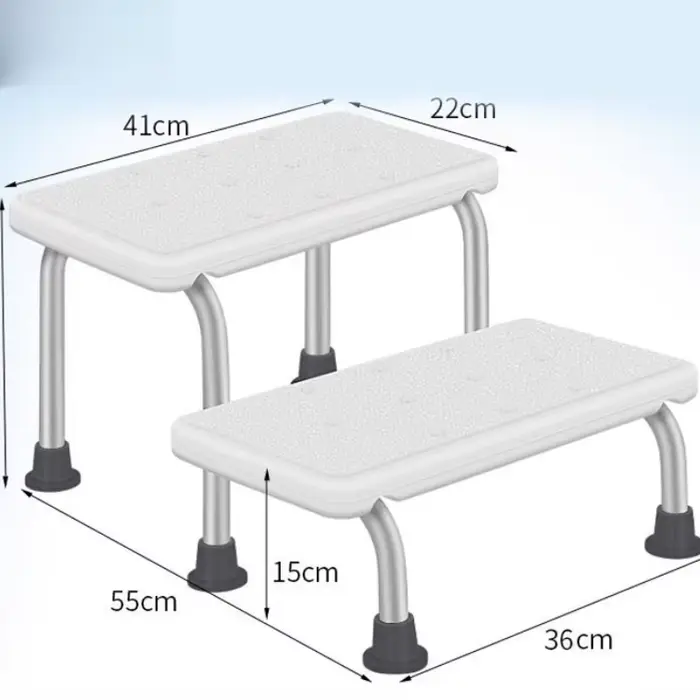 Chaise de bain en aluminium réglable en hauteur
