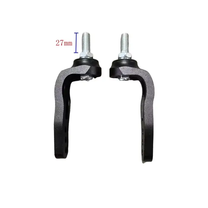 1 paire de fourches de roue avant en alliage d'aluminium de 4/5/6 pouces pour fauteuil roulant sport