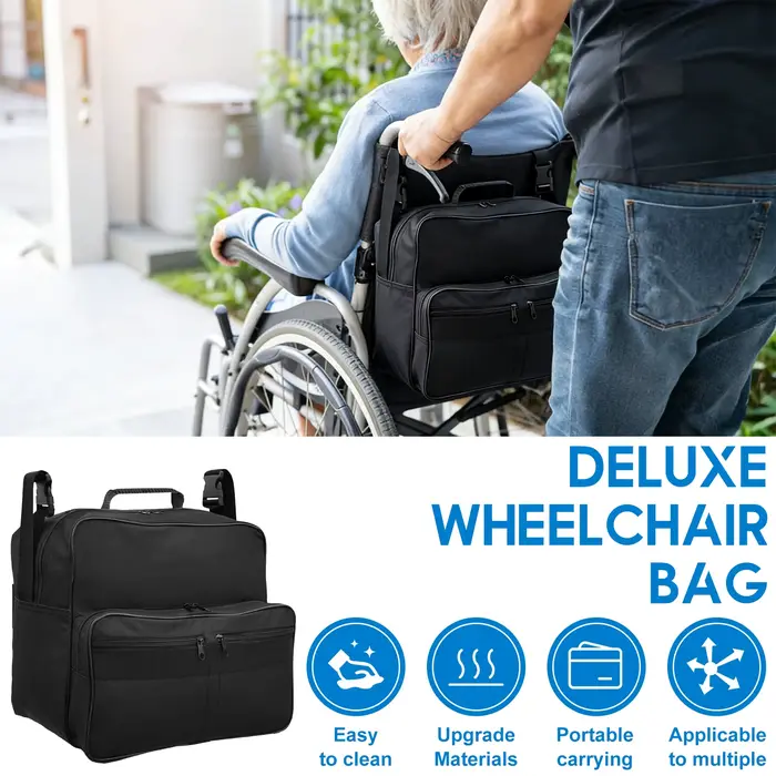 Sac de rangement étanche pour fauteuil roulant