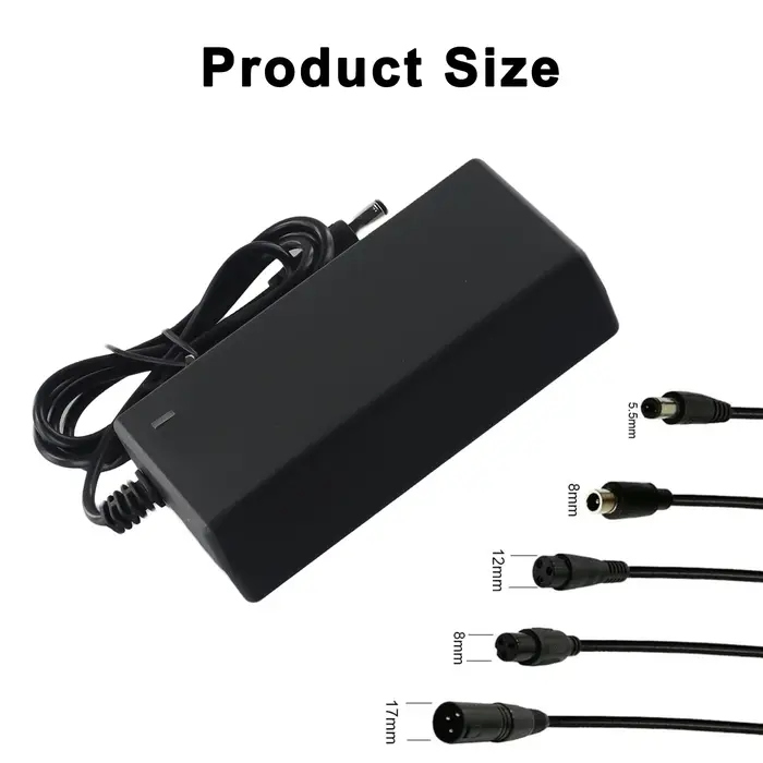 Chargeur 42V 2a, 5 prises pour batterie au Lithium 36 25.2V 25.9V 25.6V 24V