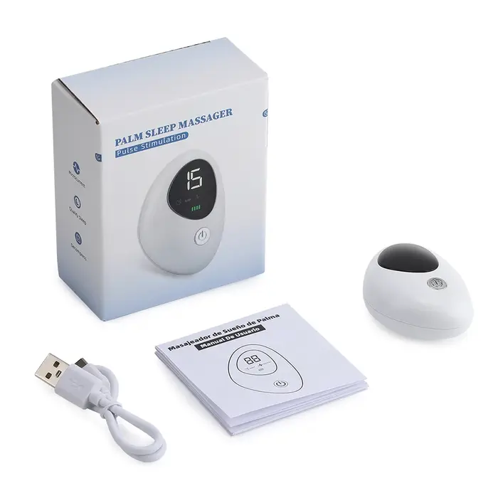 Dispositif d'aide au sommeil CES portatif, microcourant EMS, hypnose par impulsion pour l'insomnie, 