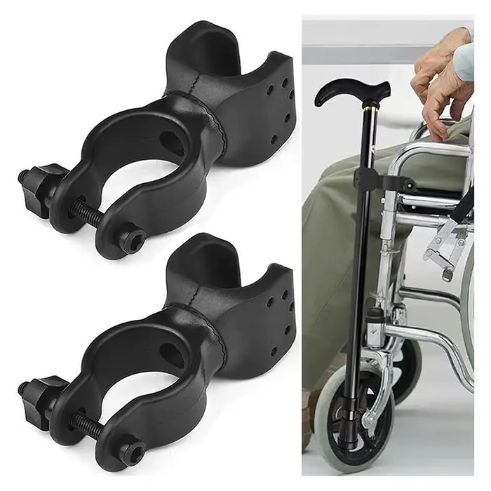 Support de béquille réglable en caoutchouc pour fauteuil roulant électrique