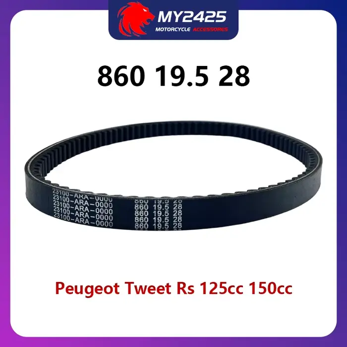 Courroie d'entraînement pour Scooter 860 19.5 28 CVT, pour Peugeot Tweet Rs 125cc 150cc 2010- 23100-