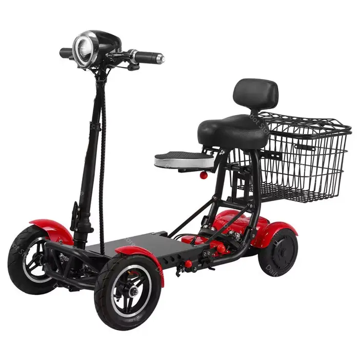Famille tout Terrain pliant mobilité Scooter électrique personnes âgées avec panier/siège bébé 500W 