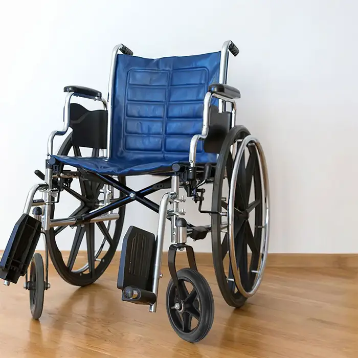 4 roues avant pour fauteuil roulant, pneus en caoutchouc robustes de 7 pouces, roulettes à roulement