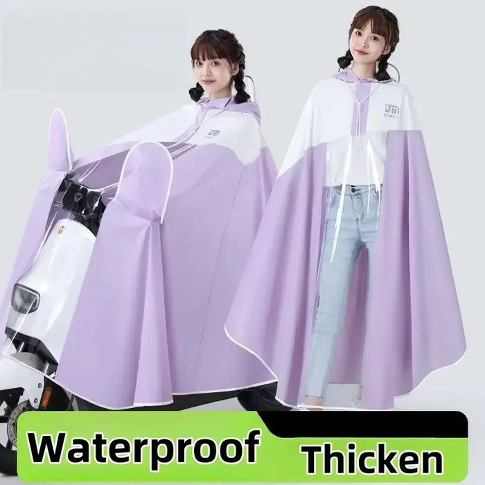 Poncho de pluie pour véhicule électrique adulte
