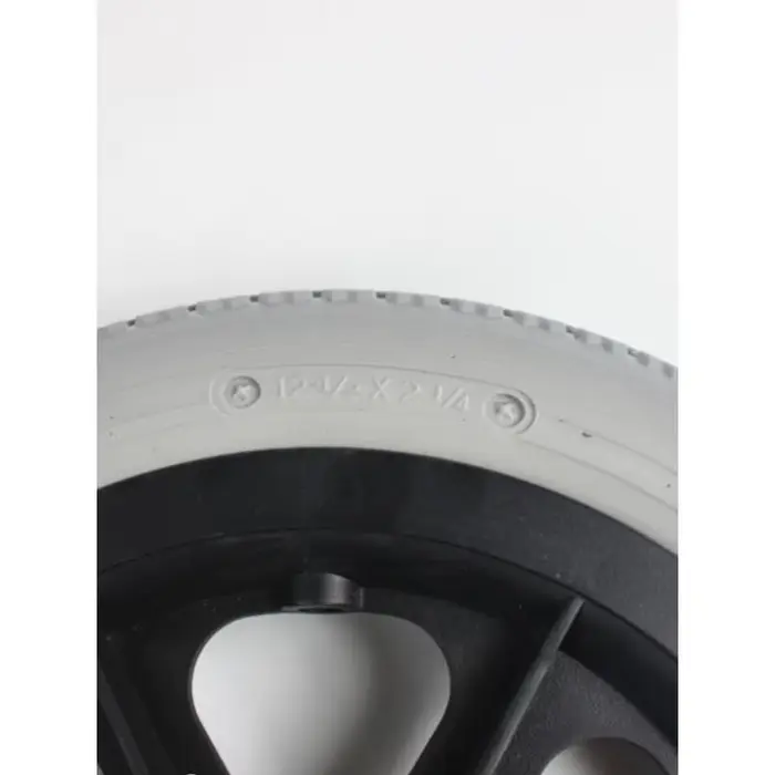 Pneu pour fauteuil roulant solide en polyuréthane de 12 pouces
