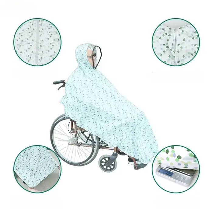 Accessoires imperméables pour fauteuil roulant portable pour personnes âgées