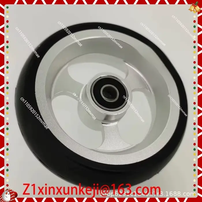 Accessoires pour fauteuil roulant, roue avant universelle de 4 pouces, roue solide en PU, matériau e