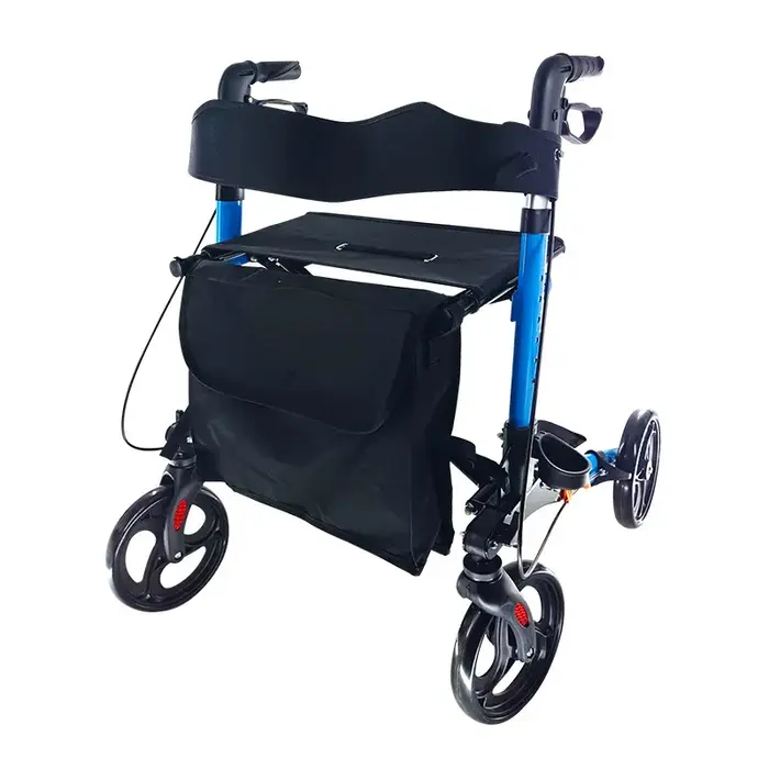Déambulateur pour personnes âgées, aide à la rééducation, anti-chute, pliable, avec support pour les