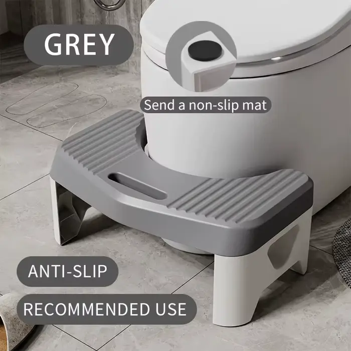1 tabouret de toilette pour salle de bain, tabouret de toilette confortable pour adultes, enfants, f