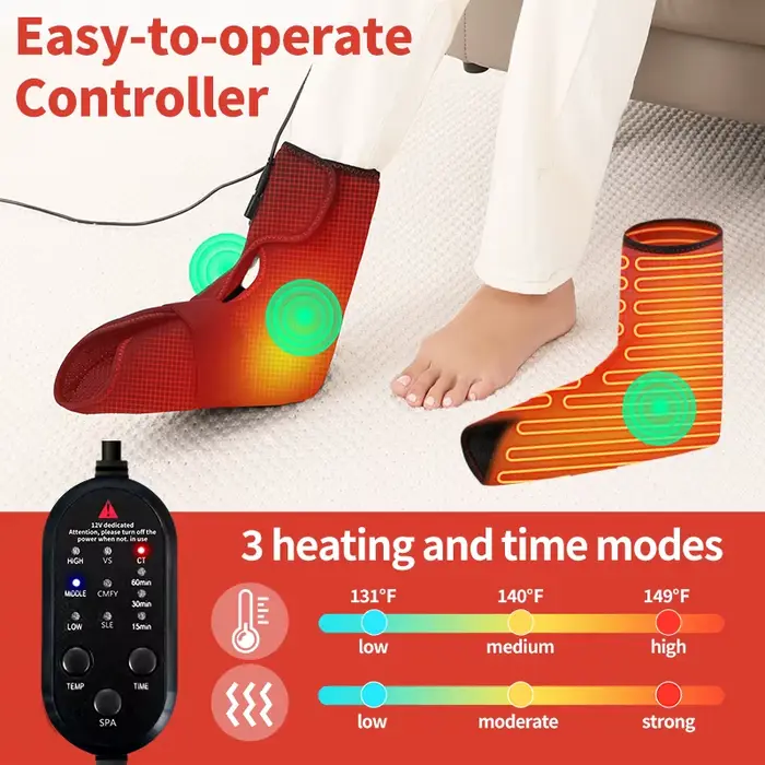 Couverture chauffante électrique pour les pieds