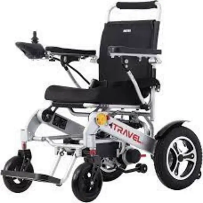 Fauteuil roulant électrique pliable léger avec moteur sans balais, capacité de 12 kg et roues pour p