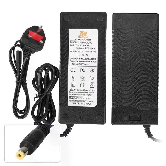 Chargeur de batterie au Lithium électrique pour Scooter Kukirin G4, 67.2V, 2,0 a, accessoire Origina