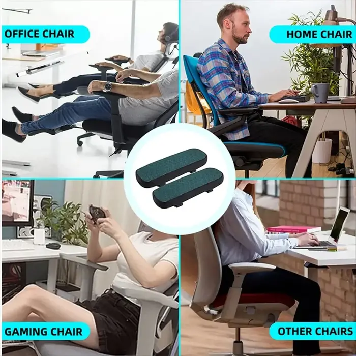 Nouveaux coussinets ergonomiques pour accoudoirs de chaise ABBQ, housse de protection pour accoudoir