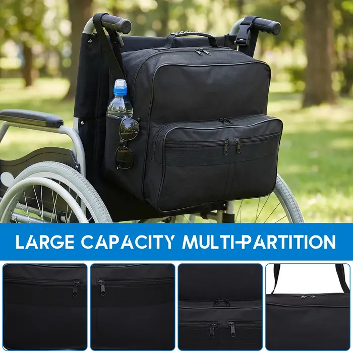 Sac pour fauteuil roulant en tissu Oxford